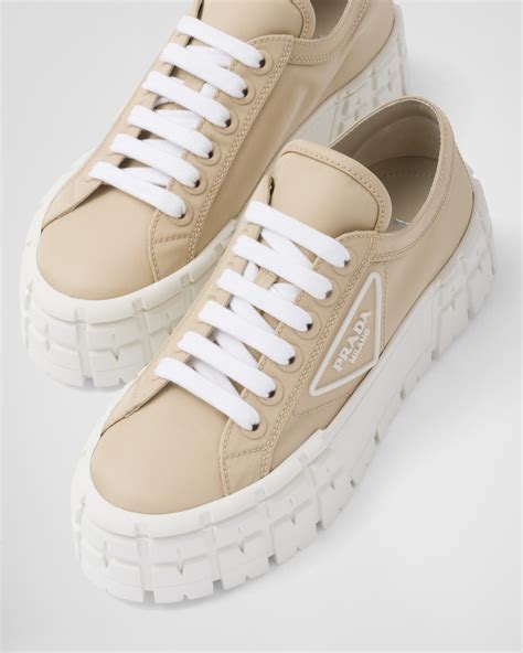 prada wheel re-nylon gabardine sneakers|prada re nylon shoes.